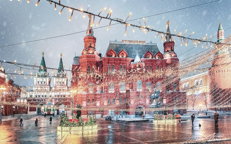 Автобус| Москва в новогодних огнях из Чебоксар